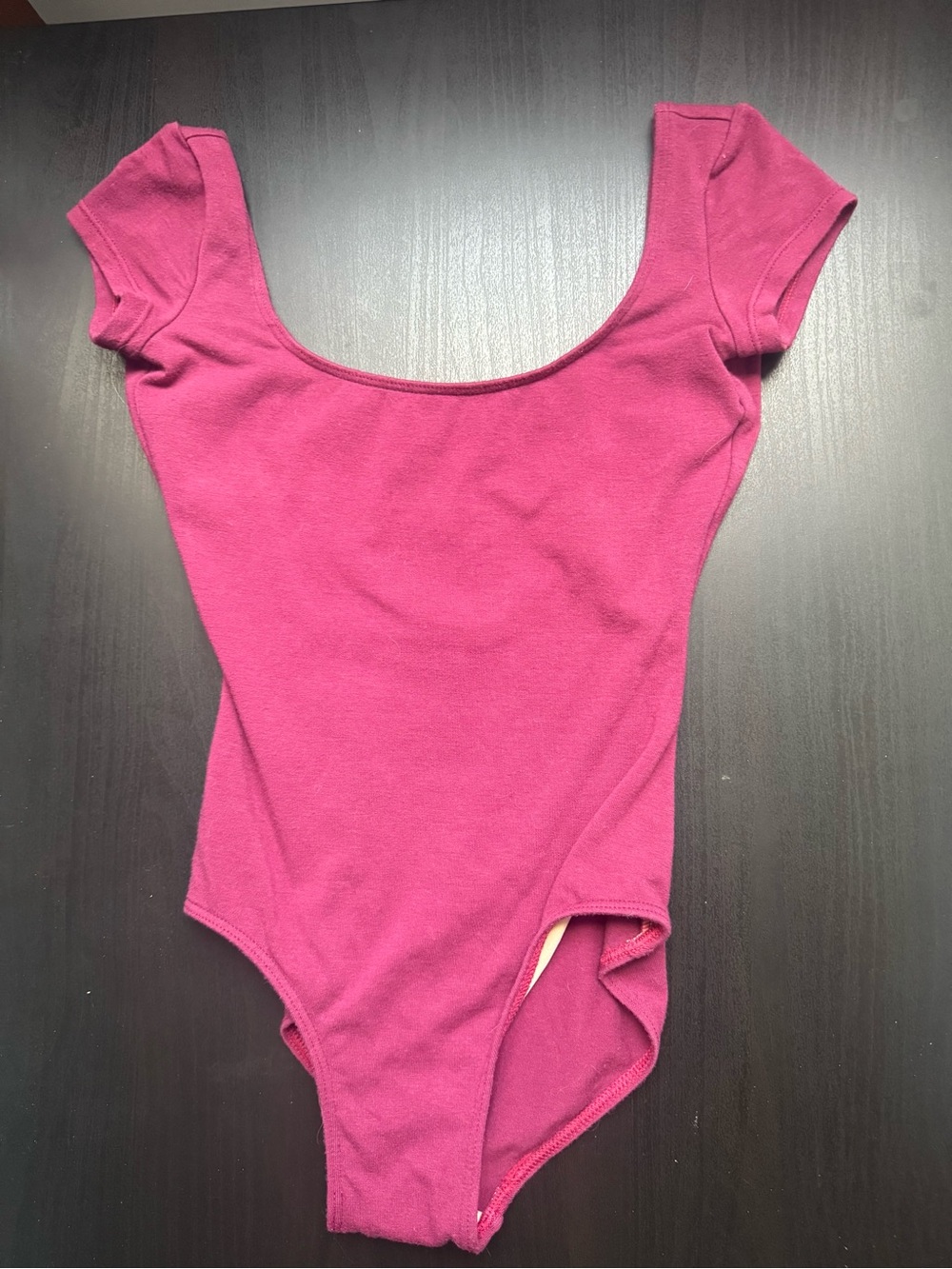 Bloch Girls Scoop Neck One-Piece Leotard in Magenta